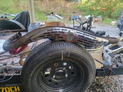 Harley Davidson sx175 enduro exhaust pipe