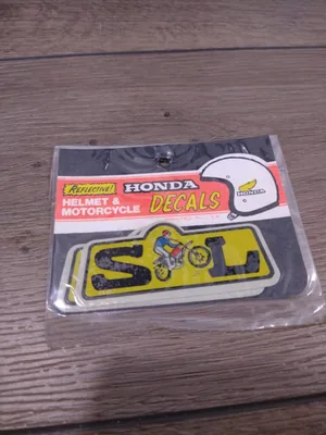 Honda Helmet and Motorcycle Decal
