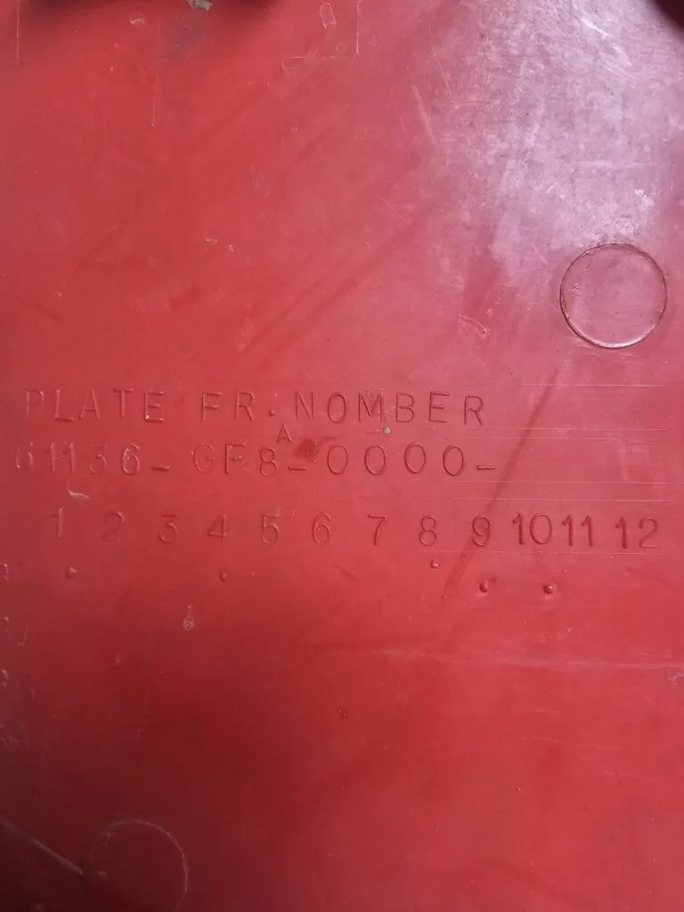 Honda Z50 Number Plate — photo 4