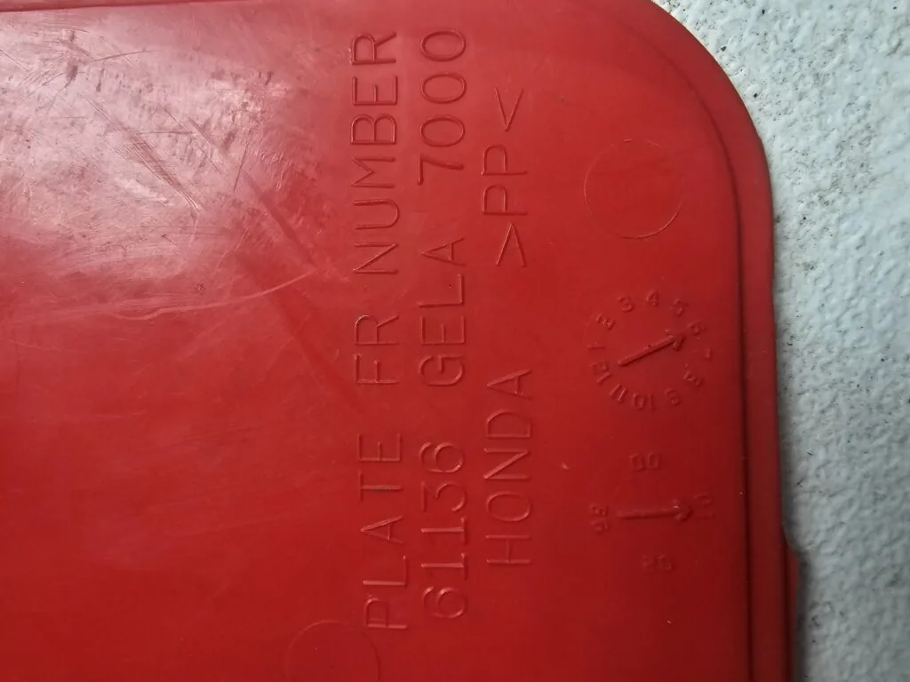 Honda Z50 Number Plate — photo 3
